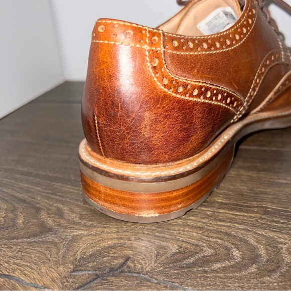 Sperry Shoes Men Size 10 Oxford Brown Leather Dress Boat - Picture 14 of 14